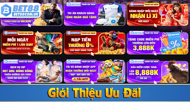 Giới Thiệu Bet88 6 Giới thiệu Bet88 về các chương trình khuyến mãi ưu đãi